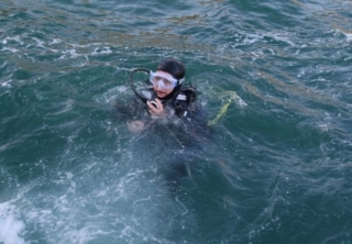 In the middle of the ocean 
